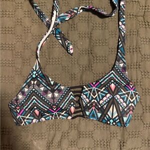 Victoria's Secret Multicolor Geometric Bikini Top